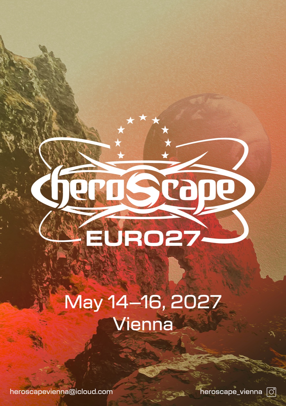 Heroscape Euro 27 announcement poster, May 14–16 2027, Vienna